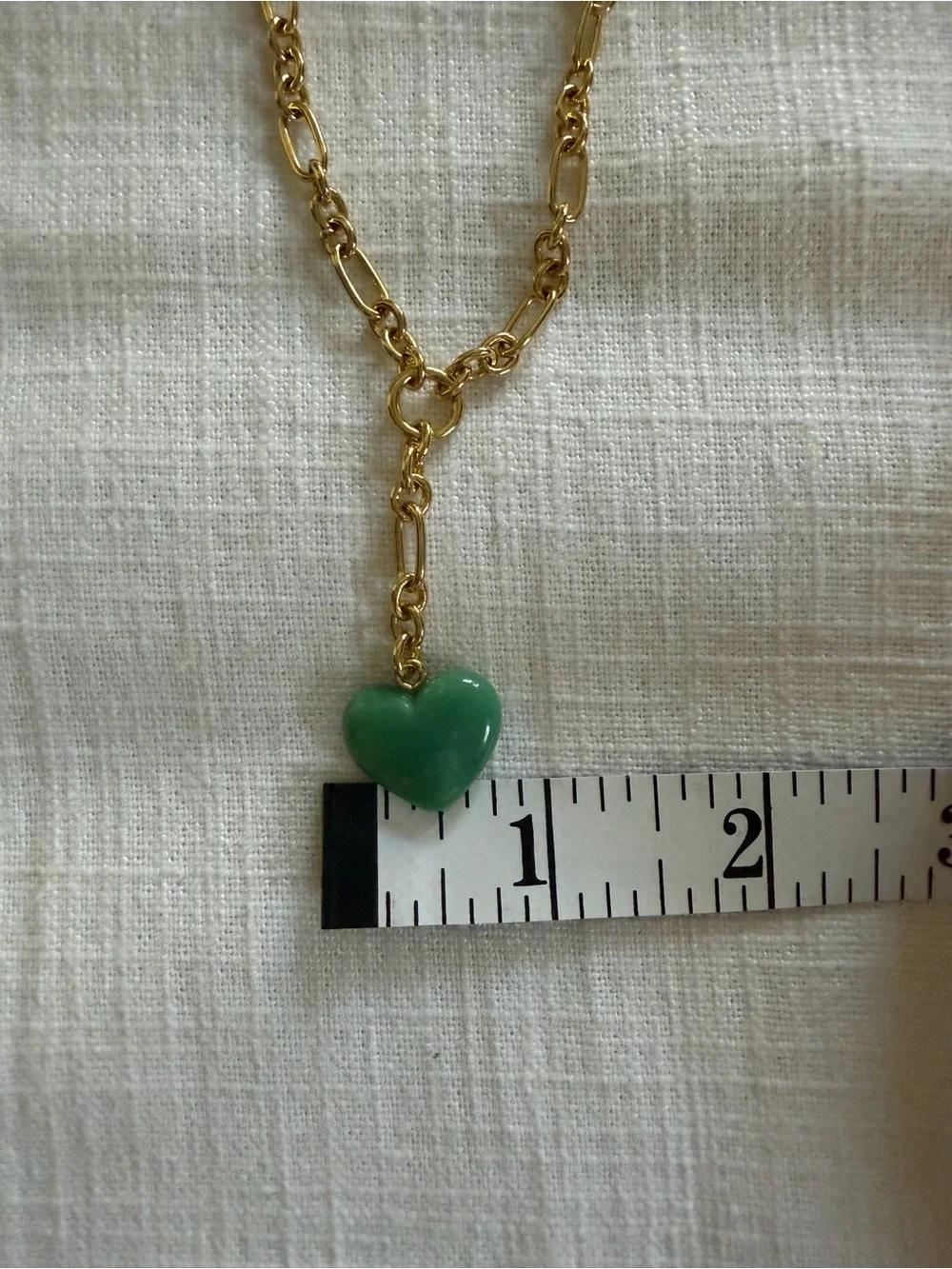 J Crew NWT Earring + Necklace Gold Heart Drop Set - Picture 9 of 12